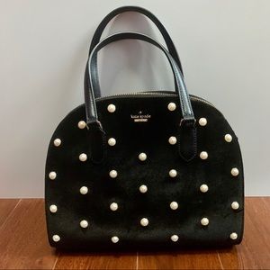Kate Spade LAUREL WAY VELVET REILEY SATCHEL